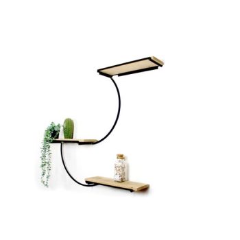 zwart metaal wandrek